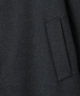 ショートビーバーフィニッシュ リバーメルトン バルカラー コート