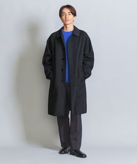 ショートビーバーフィニッシュ リバーメルトン バルカラー コート