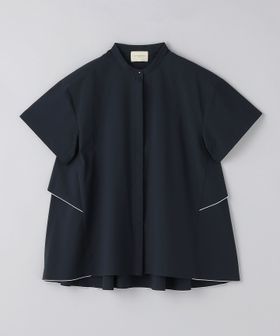 バックフレア ショートスリーブ ブラウス