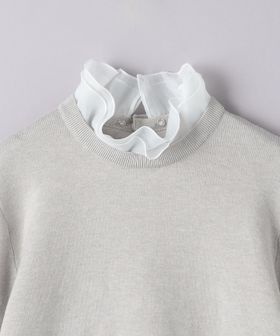 オーガンジー ラッフルフリル 4WAY ニット