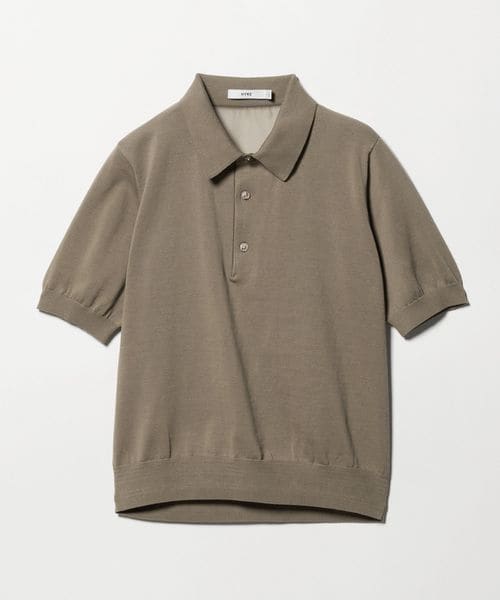 HYKE＞クロップド シアー ニット