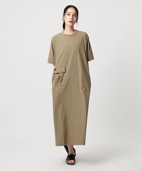 別注】＜THOUSAND MILE＞ハーフスリーブワンピース UVカット/はっ水