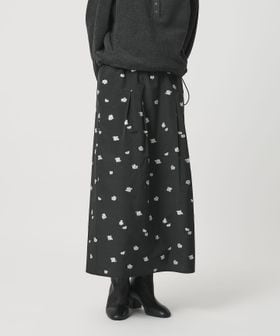 フラワージャガード スカート ウォッシャブル