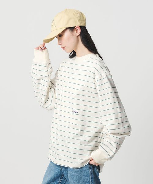 L.L.Bean＞ユニオン ロングスリーブ ボーダーTシャツ