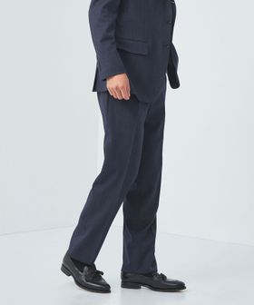 GLR CLOTH サキソニー ストライプ HX NP スーツパンツ ―防シワ―