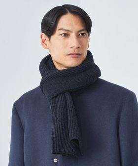 別注】＜Johnstons of Elgin＞GLR ウールカシミヤ リブ マフラー