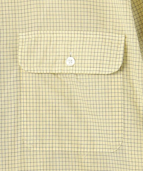 KAPTAIN SUNSHINE＞コットンガーゼ ピンチェック CPO シャツ