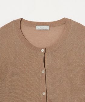 オーロララメ ニット カーディガン