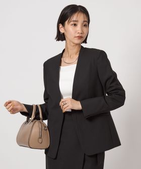 カチリラ ノーラペル ジャケット ―ウォッシャブル・ストレッチ―