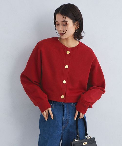 クロップド ドルマン カーディガン