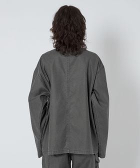 ASTRAET＞コーティング ノーカラー ジップブルゾン UNISEX