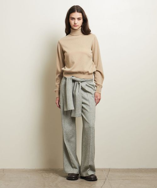 ATTISESSION＞ウールカシミヤ タートルネック ニット