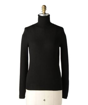 18G カシミヤシルクリブタートルニット