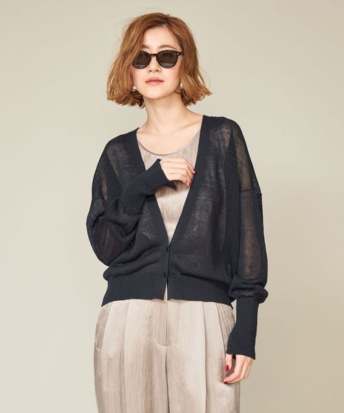 conte＞ディープVネック カーディガン