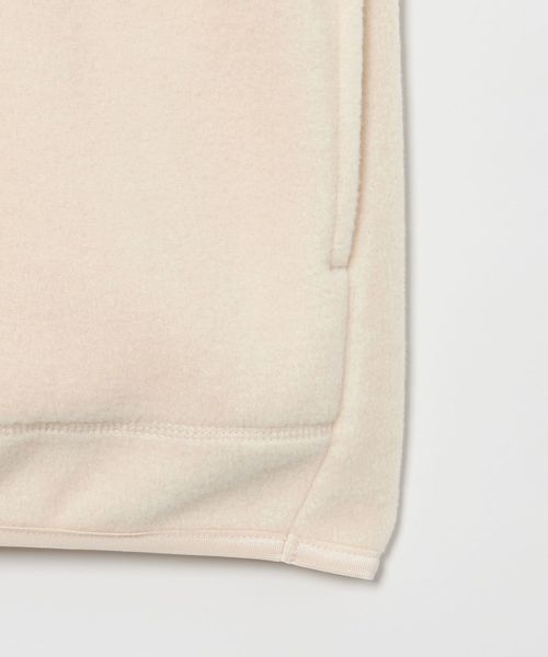 conte＞フリース ジップ プルオーバー