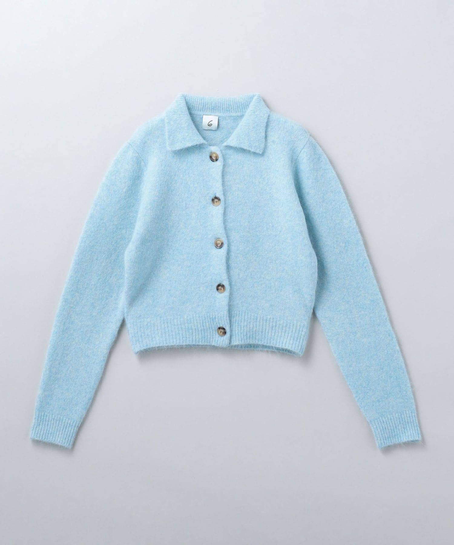 6(ROKU) ＞アルパカウール ニット カーディガン