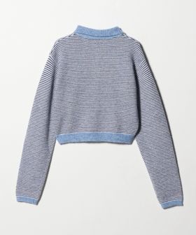 6(ROKU)＞アルパカウールナイロン ポロニット