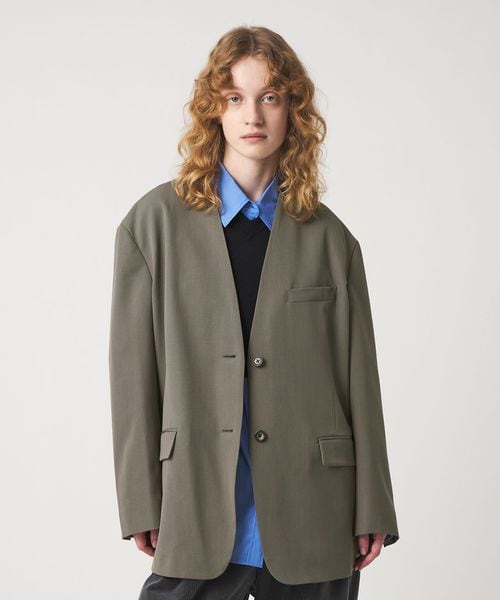 6(ROKU)＞ノーカラー ジャケット