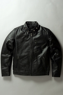 シングルライダースジャケット ブラック カウレザー【通販、アメ横