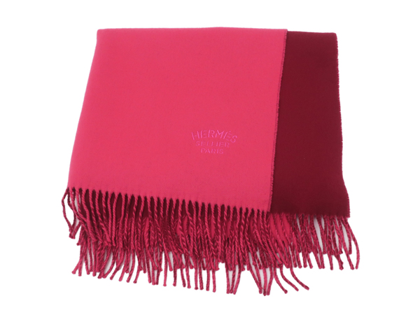 お買取りしました！ エルメス ダブルフェイス 大判ストール マフラー