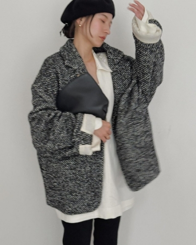 SuzuHirose×CLANE MIX COLOR OVER COAT