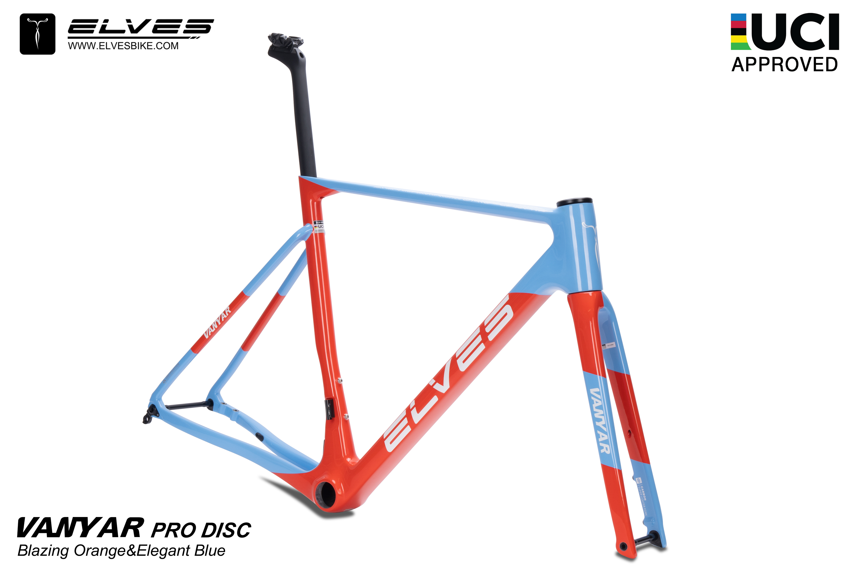 UCI Approved, ELVES Vanyar Pro Disc Road Framesets, Superlight