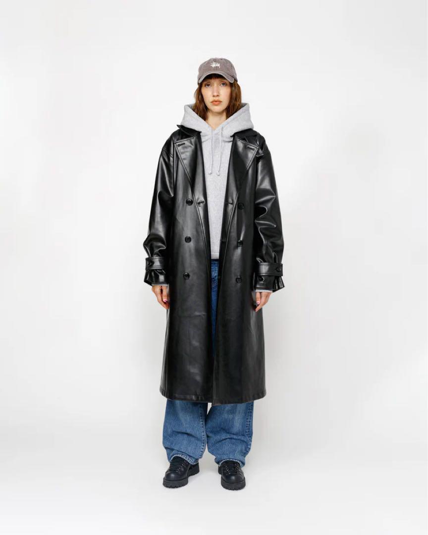 STUSSY 24AW DOUBLE BREASTED TRENCH コート stussy 24AW DOUBLE
