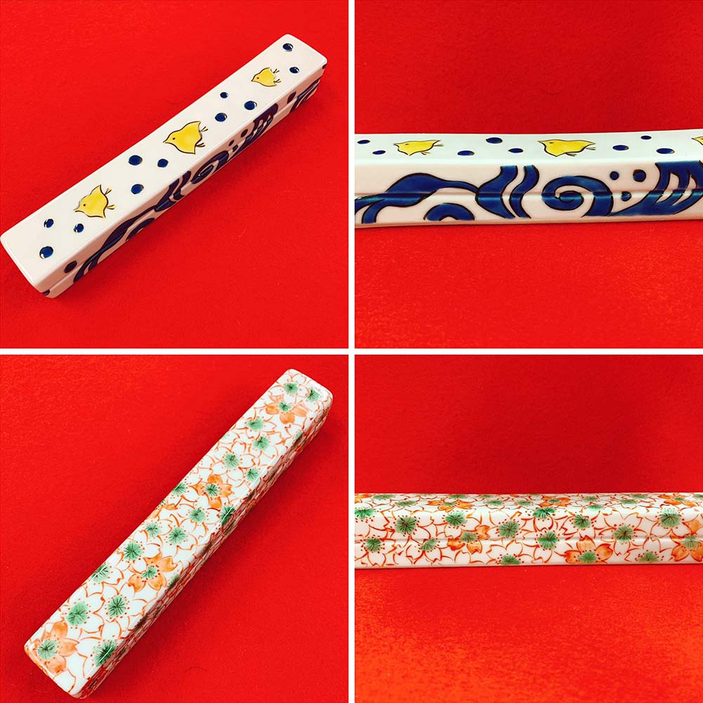 文房四宝だいすき帳 vol.15 九谷焼の文鎮と筆置き | 書道総合サイト