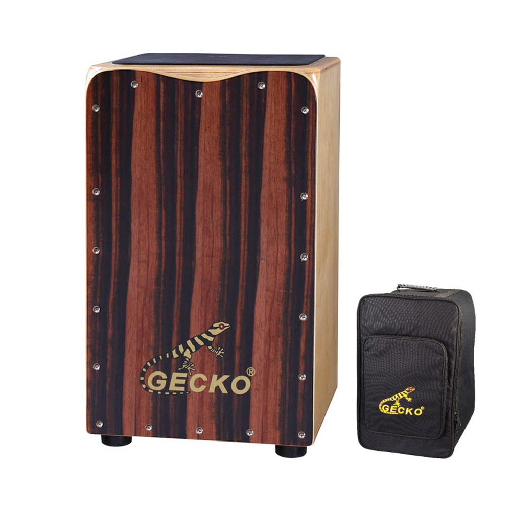 GECKO カホン Cajon ハイエンドモデル 打楽器 木製 エボニー バーチ