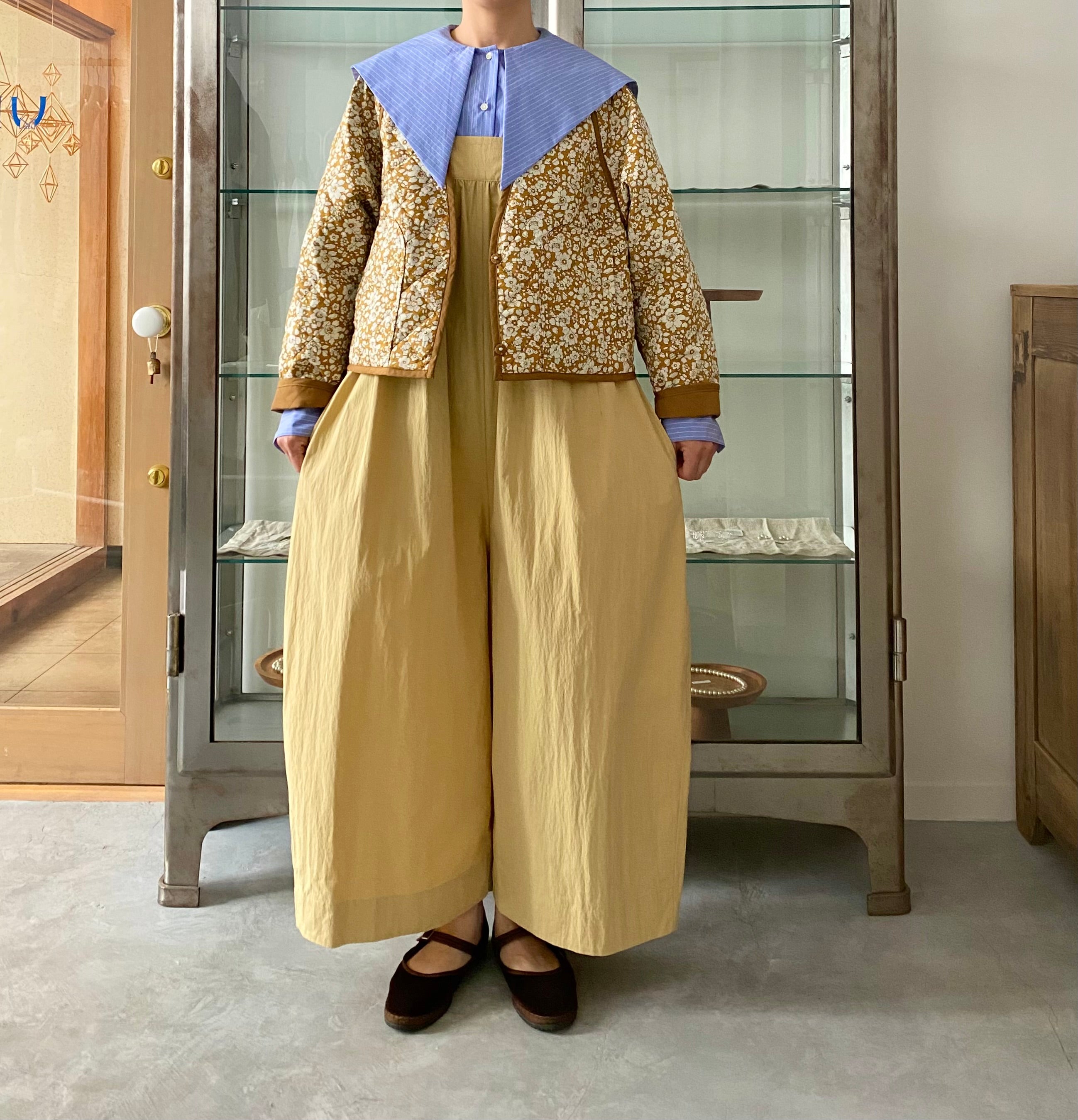 Shirring wide all-in-one C/P (Yellow) TENNE HANDCRAFTED MODERN