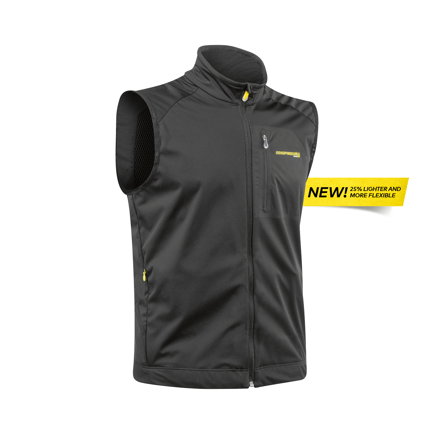 Softshell Vest Men | 206-black-yellow | M | K6605-206-M