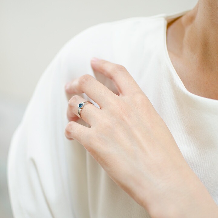 K18 ロンドンブルートパーズ リング[商品番号:RG0473] | umu -アム