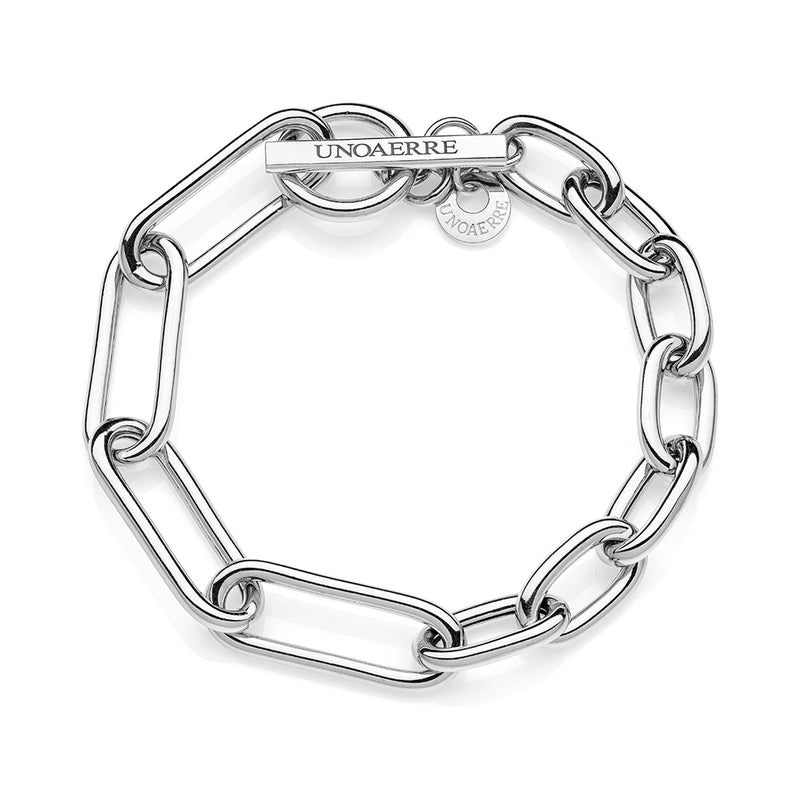 SILVER 925 アシンメトリーチェーンブレスレット 28210 | UNOAERRE