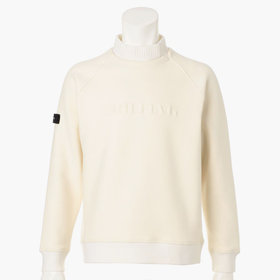 MEN'S MOLE YARN LOGO CREWNECK KNIT（メンズ モールヤーン ロゴクルー