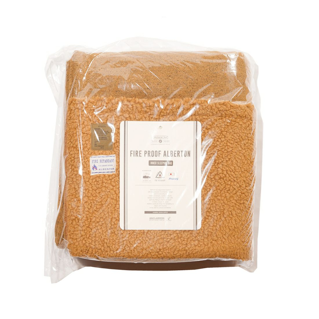 AS2OV(アッソブ)ALBERTON FIRE PROOF inner sleeping bag 難燃寝袋