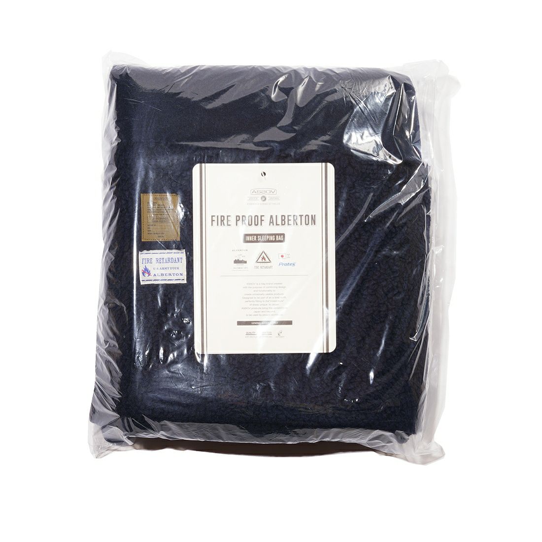 AS2OV(アッソブ)ALBERTON FIRE PROOF inner sleeping bag 難燃寝袋