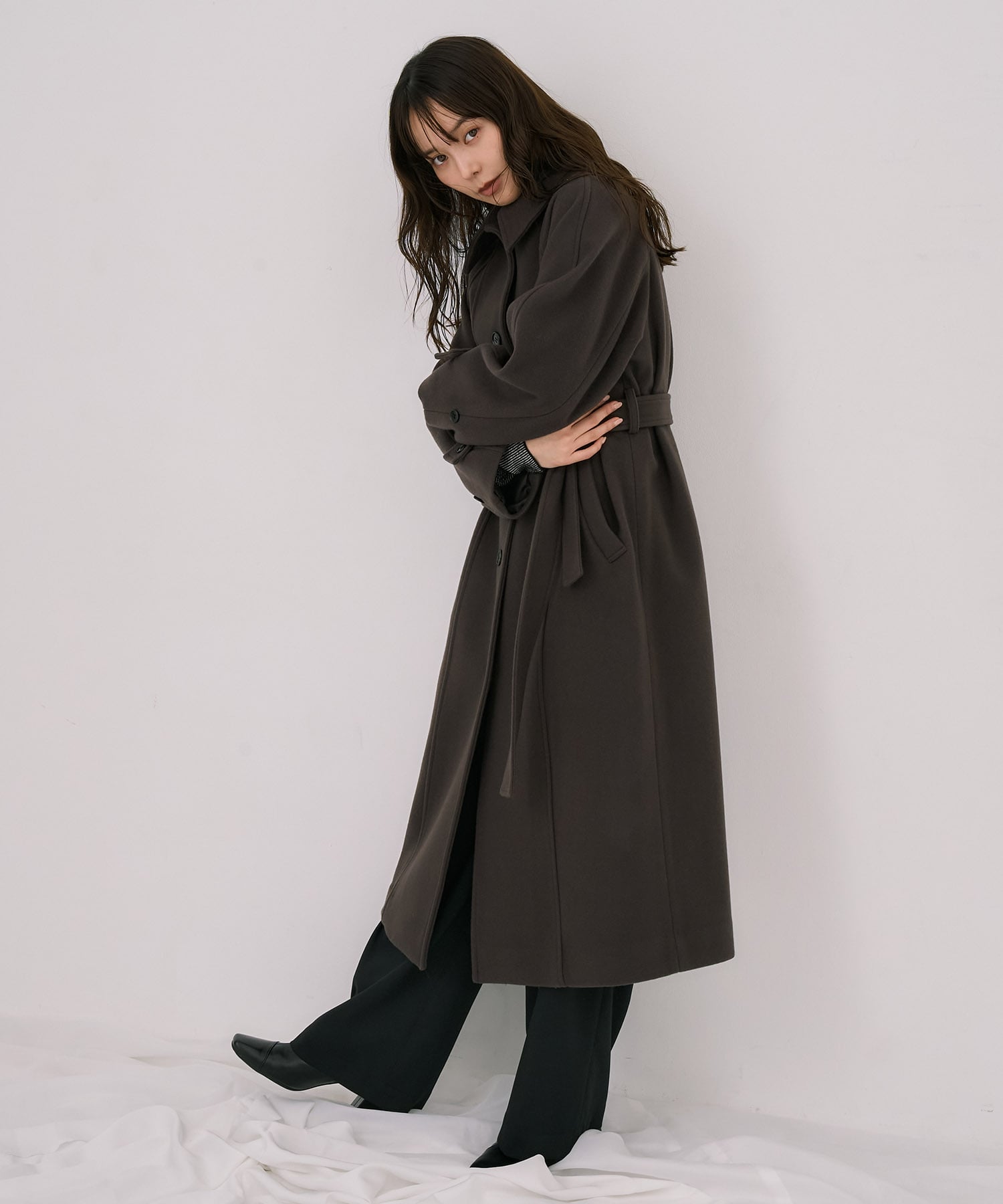 WEB限定】2wayウールロングコートのこだわりPOINT - UNITED TOKYO