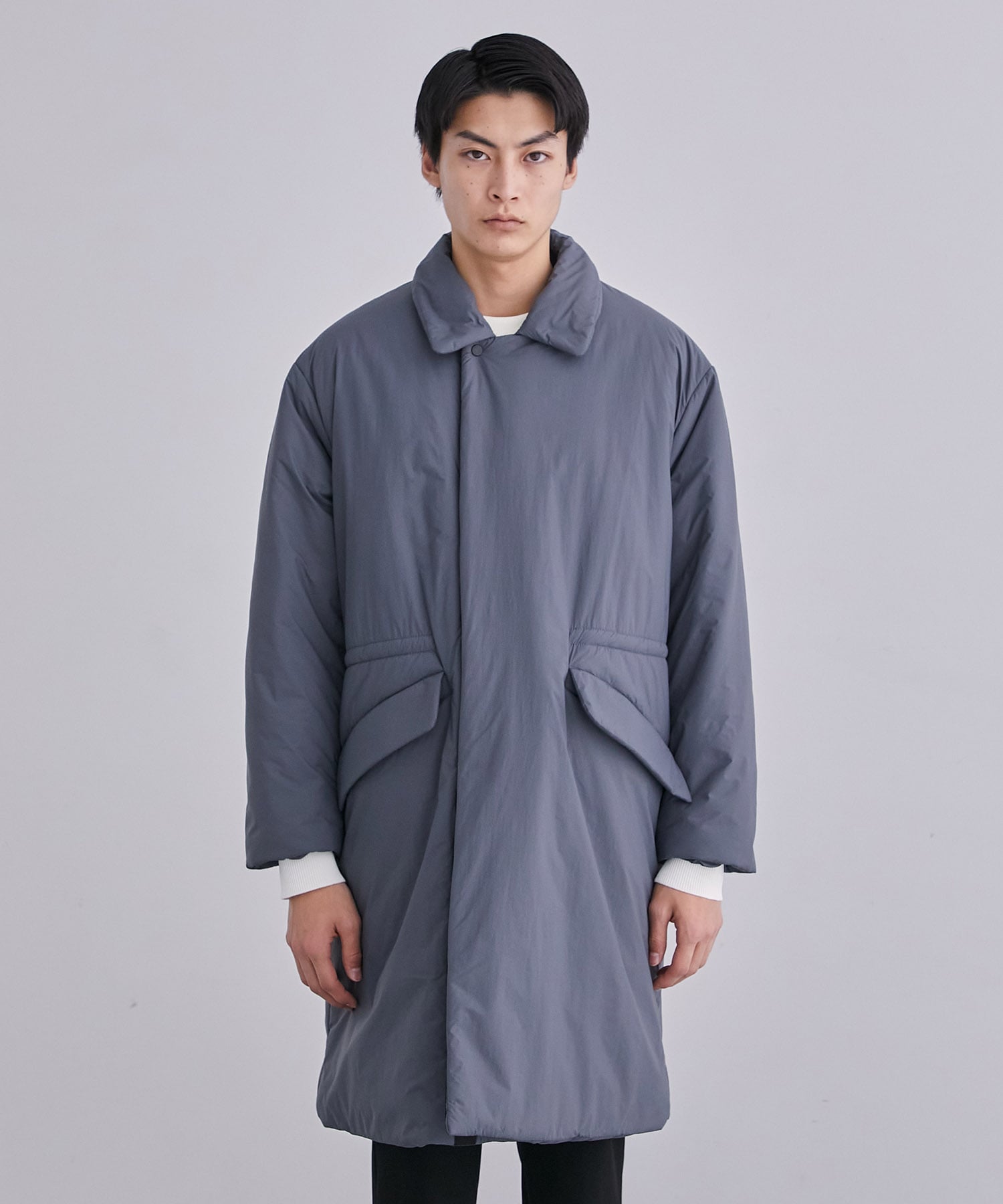 PRIMALOFTステンカラーコート(1 BLUE GREY): : メンズ｜UNITED TOKYO