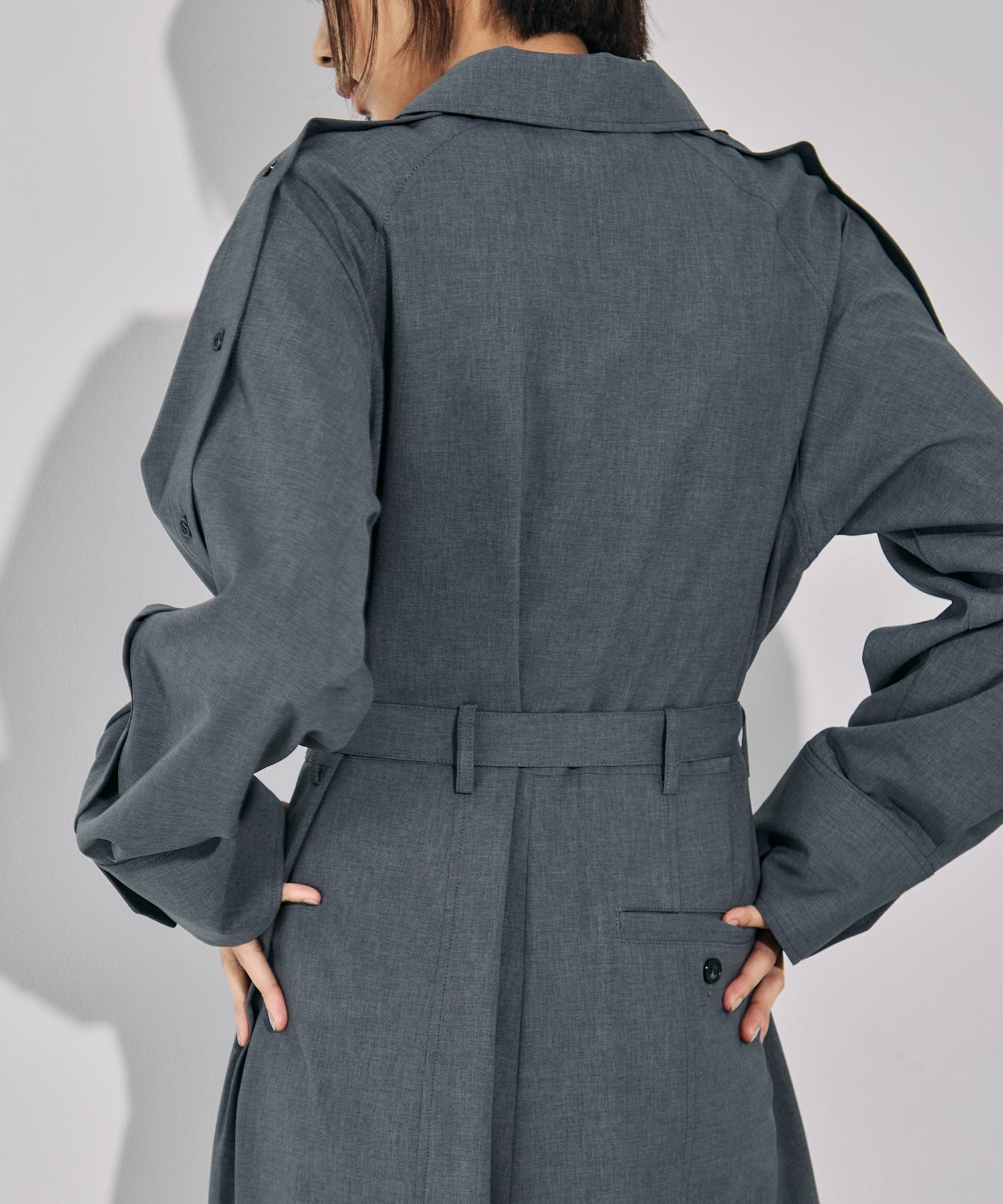 3WAYボタンスリーブジャンプスーツ(1 GREY): : ウィメンズ｜UNITED