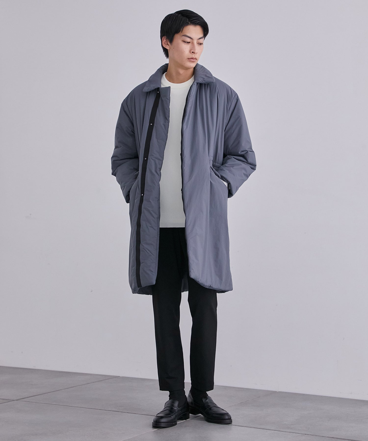 PRIMALOFTステンカラーコート(1 BLUE GREY): : メンズ｜UNITED TOKYO