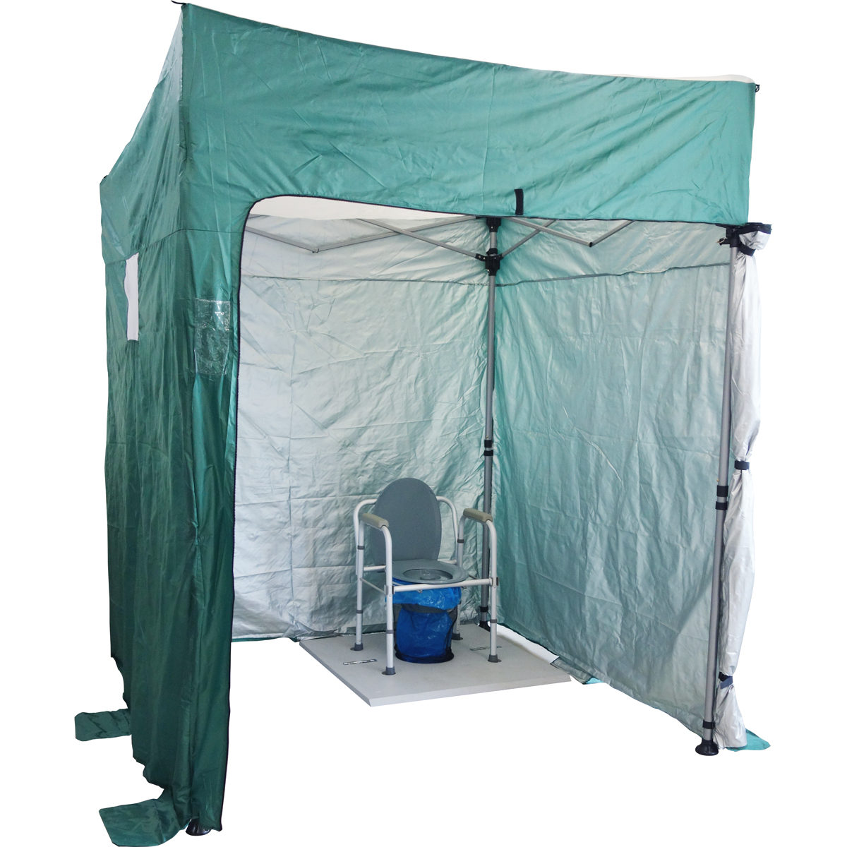 ワイド型マンホールトイレセット（ユニトイレ・安心ワイド、ユニテント