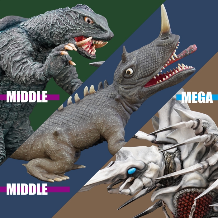 NANKOKU FACTORYのソフビキット復刻企画、ガメラ関係3種類!!メガサイズ