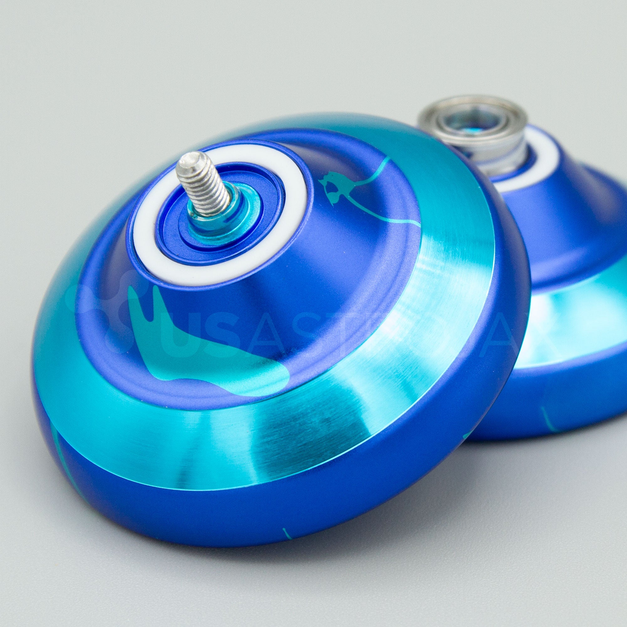YoYoFactory SHUTTER Wide Angle: Blue/Aqua Splash - usastrojax
