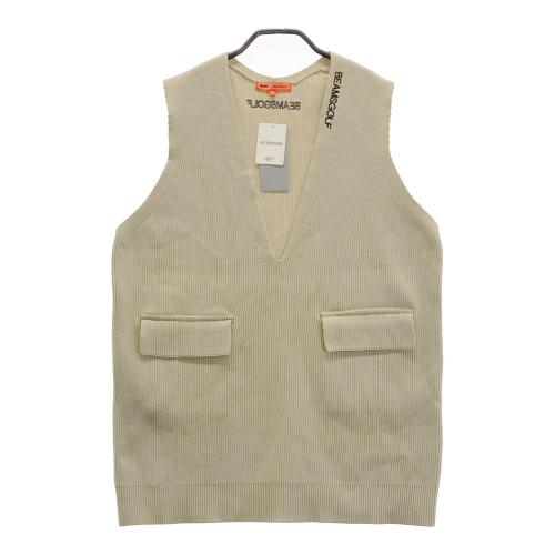 BEAMS GOLF ビームスゴルフ 襟付き ニットベスト ネイビー系 サイズ：M