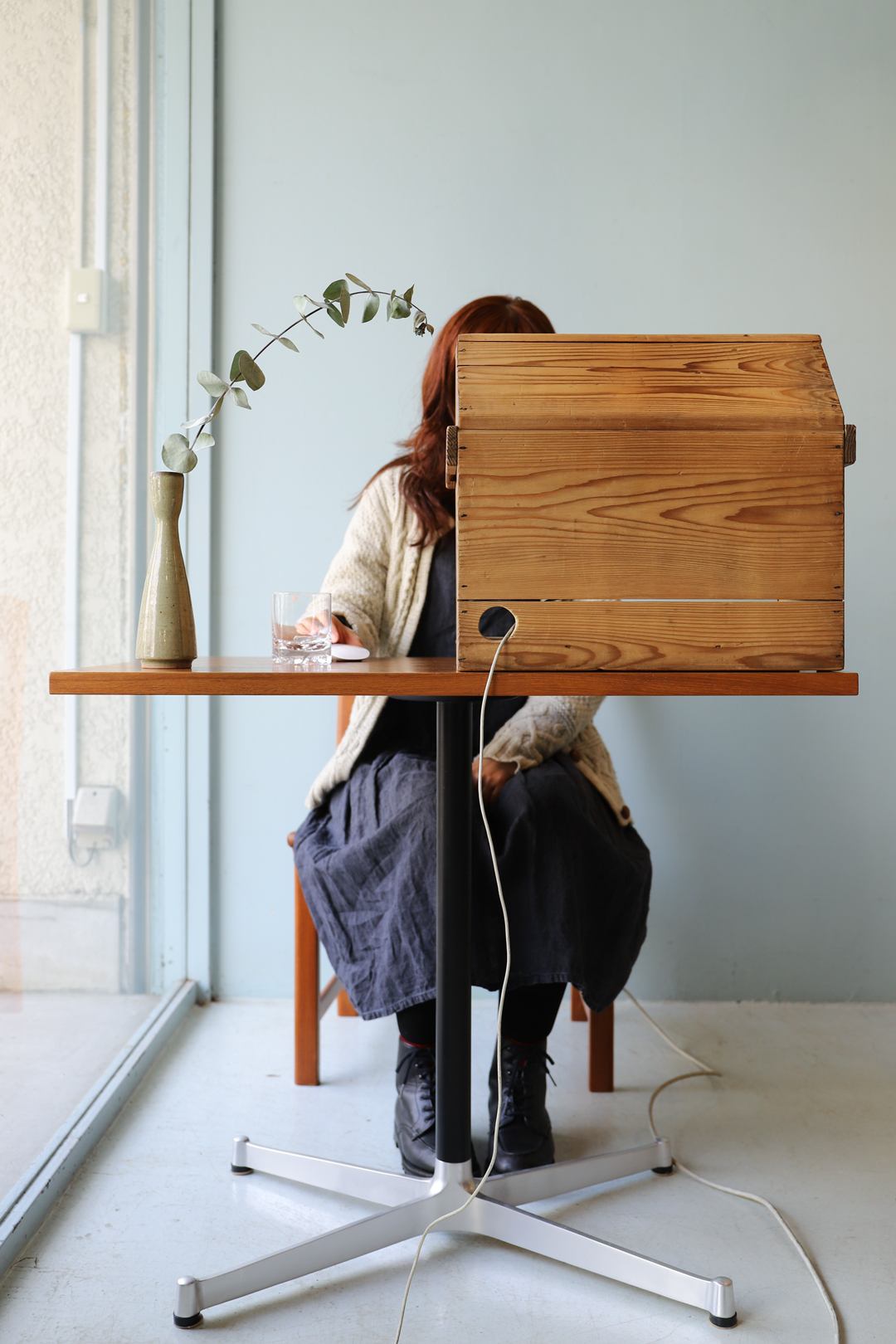 グリニッチ オリジナル カフェテーブル チーク材 ダイニング シンプル