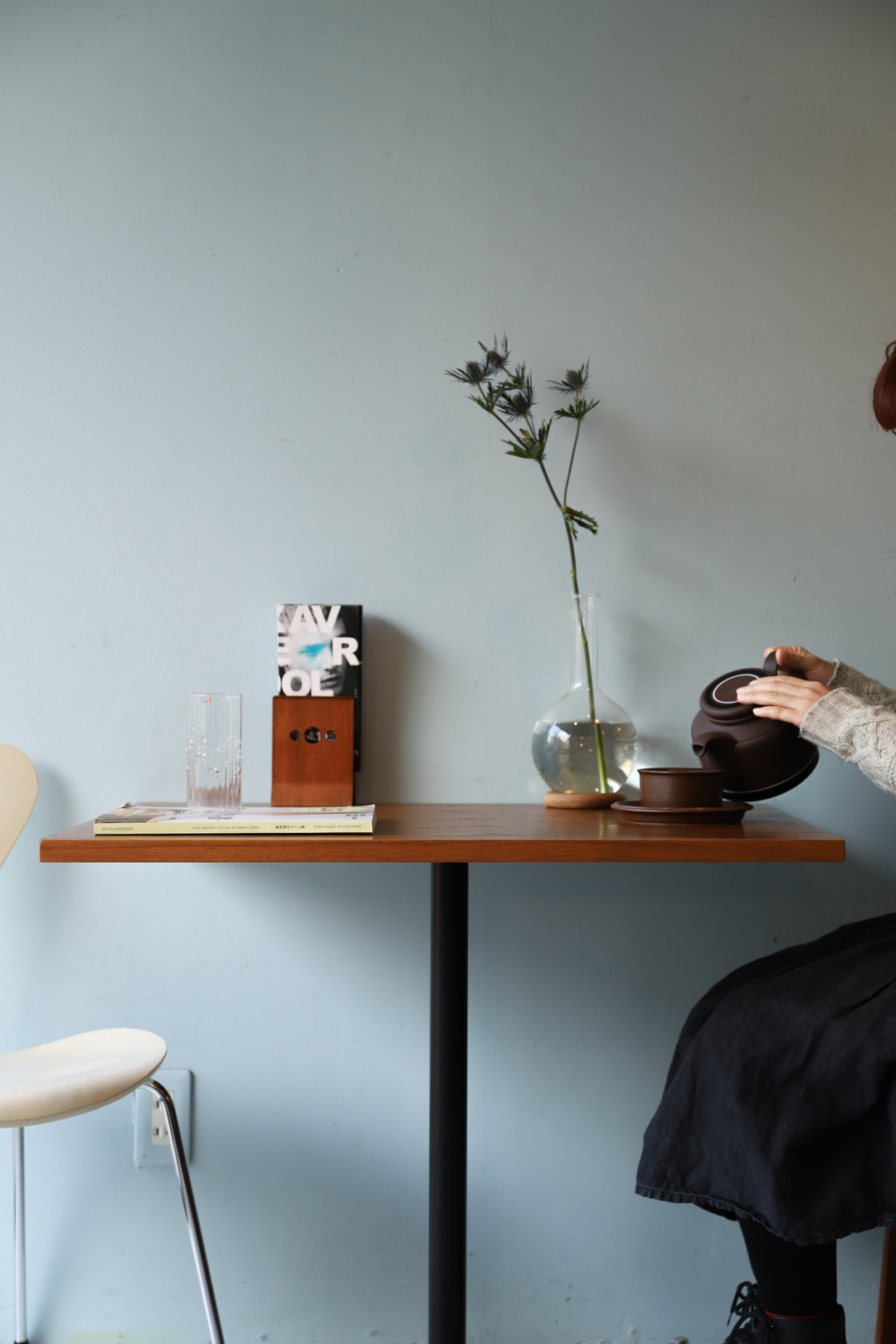 グリニッチ オリジナル カフェテーブル チーク材 ダイニング シンプル