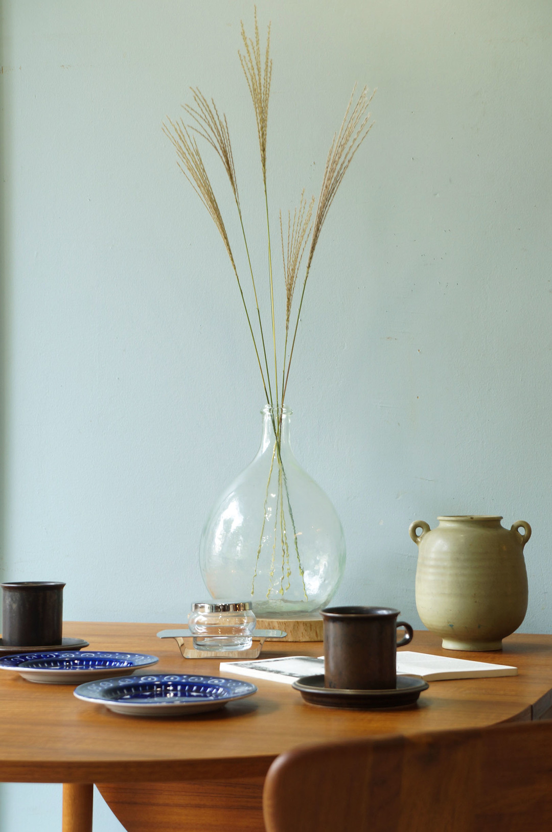 フランス アンティーク デミジョンボトル ガラス瓶 フラワーベース