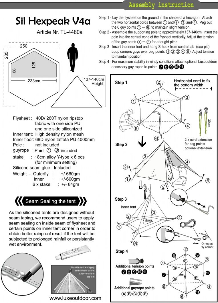 ヘキサゴン モノポール、シル・ヘックスピークV4
