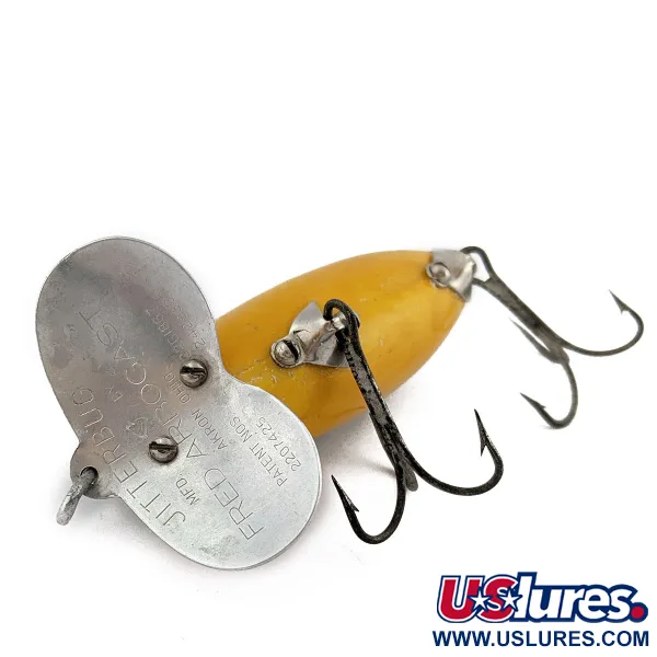 Vintage Fred Arbogast Jitterbug Early Bug Eye, 1/2oz fishing lure