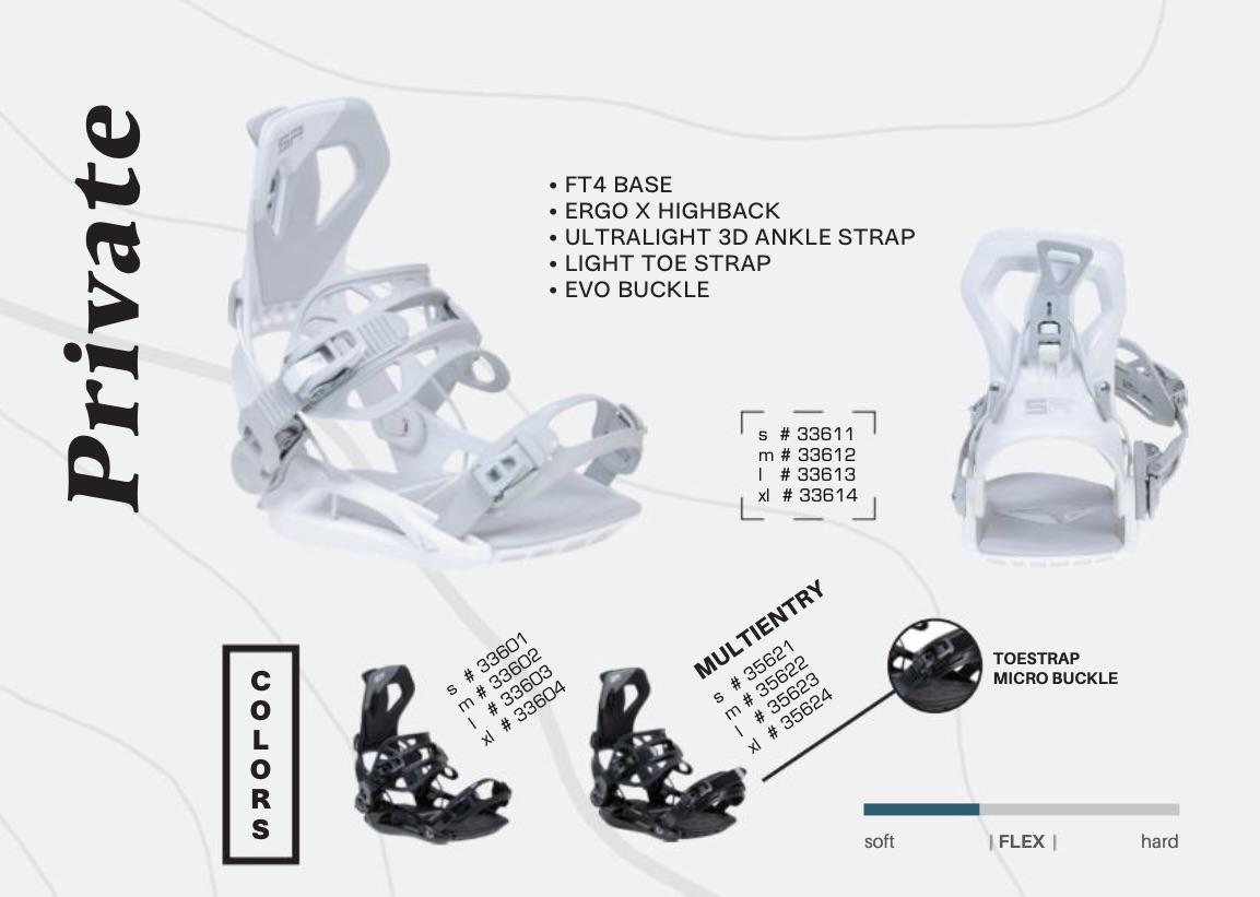 24-25 継続モデル】SP Bindings ベストセラーモデル！柔軟性と快適さを